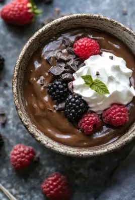 Cremiger Schokoladenpuddingbrei