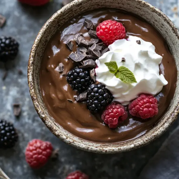 Cremiger Schokoladenpuddingbrei