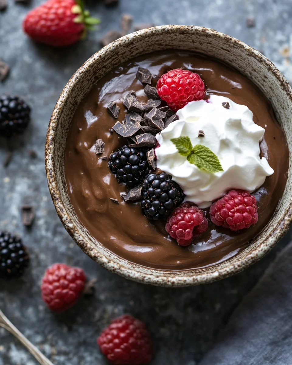 Cremiger Schokoladenpuddingbrei