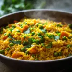 Curryreis mit Erbsen und M&ouml;hren