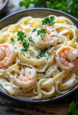 Fettuccine Alfredo mit Garnelen 22 Fettuccine Alfredo mit Garnelen