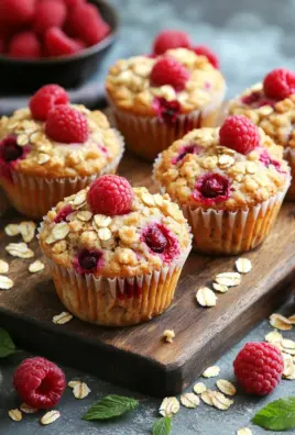 Gesunde Himbeer-Muffins mit Haferflocken-Streuseln