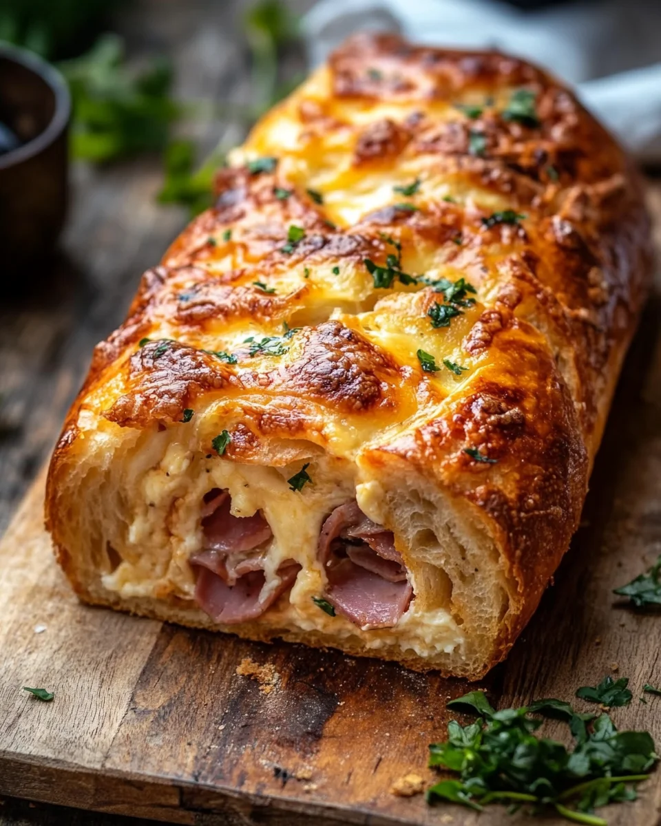 Handbrot mit Schinken und Käse 18 Handbrot