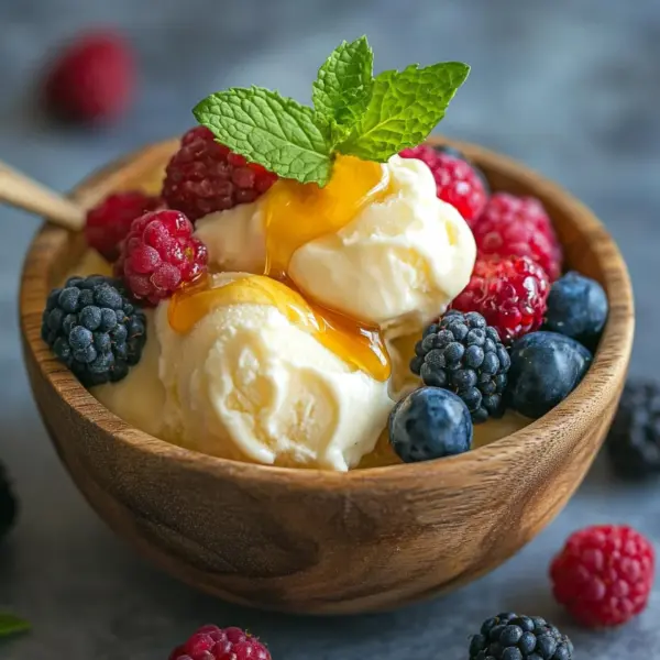 Joghurt Eis ohne Eismaschine Rezept mit schneller Zubereitung
