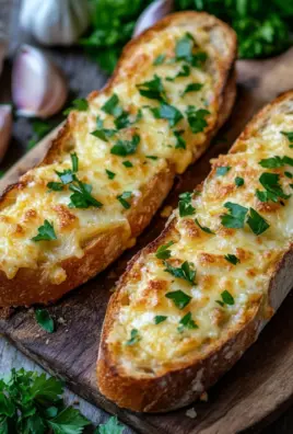 Käse Knoblauch Brot Häppchen