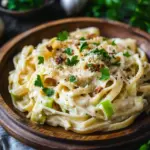 K&auml;se-Lauch Pasta mit Hackfleisch