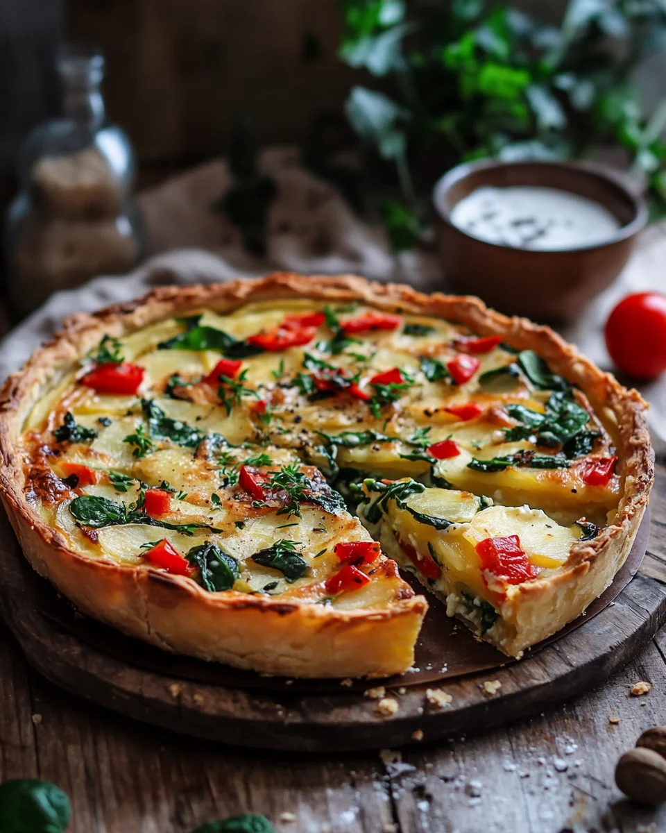Kartoffel-Quiche mit Kartoffelteig