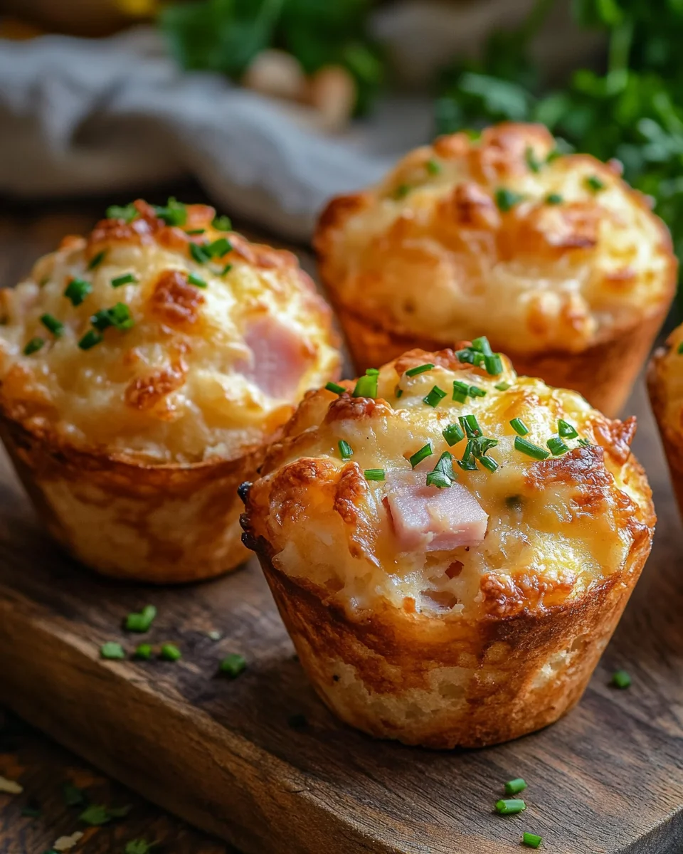 Muffins mit Putenschinken und Käse 21 Muffins