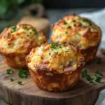 Muffins mit Putenschinken und K&auml;se