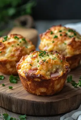 Muffins mit Putenschinken und Käse