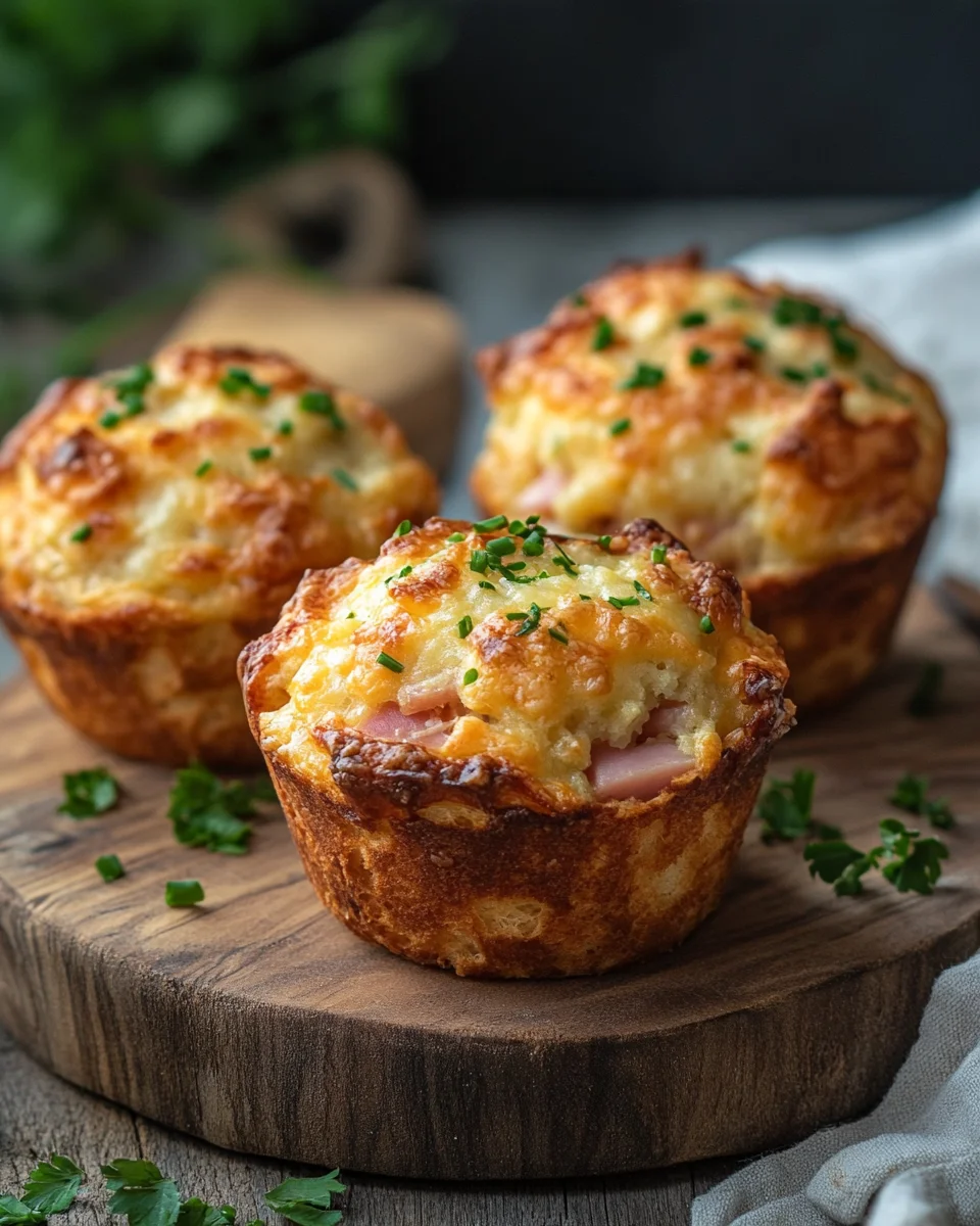 Muffins mit Putenschinken und Käse 23 Muffins mit Putenschinken und Käse