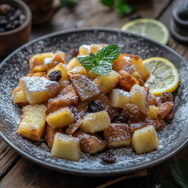 Rezept für Apfel Zimt Kaiserschmarrn