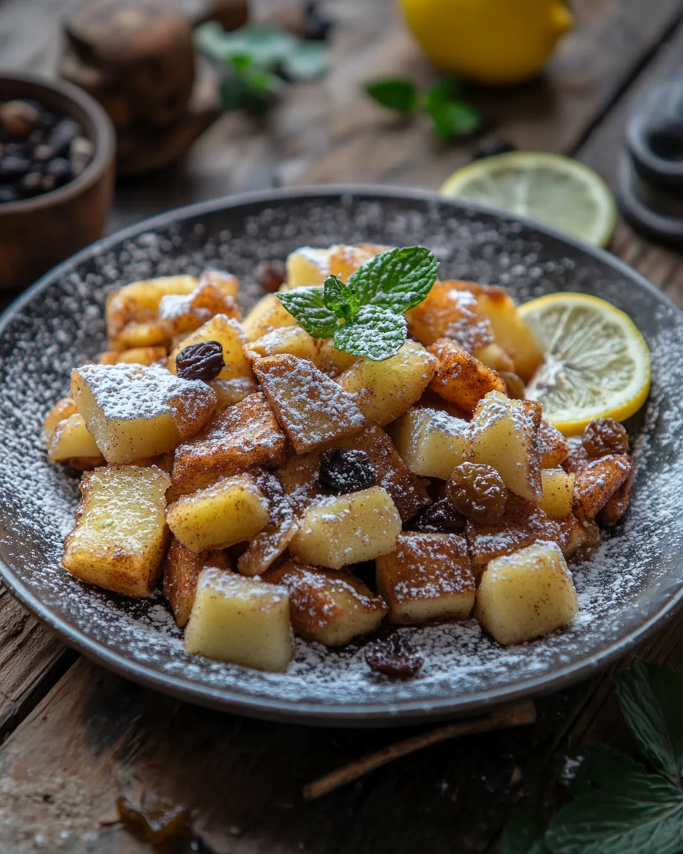 Rezept für Apfel Zimt Kaiserschmarrn