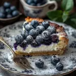 schneller Blaubeer-Quark-Kuchen mit Streuseln