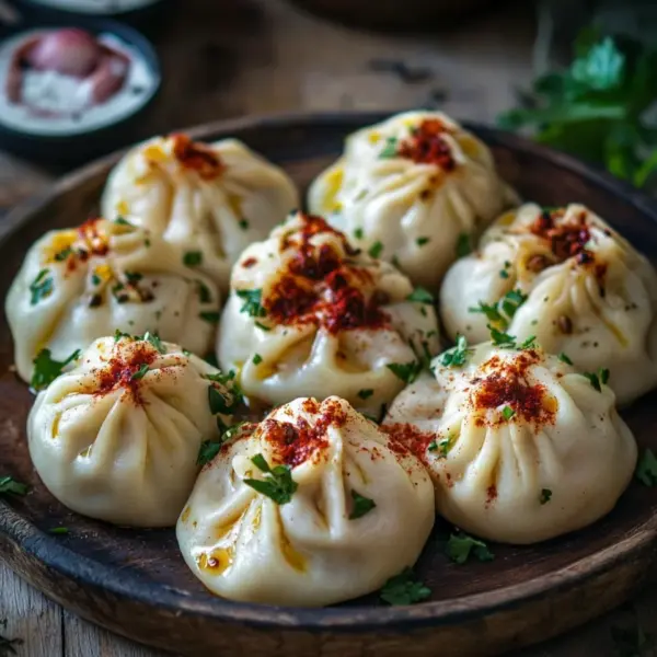 Türkische Manti mit Hackfleischfüllung & Joghurt-Soße