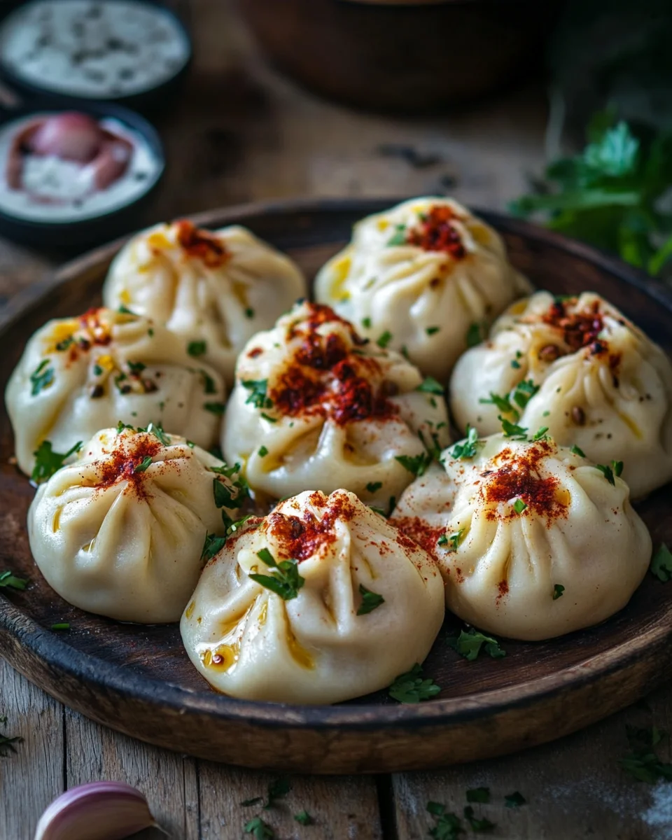 T&uuml;rkische Manti mit Hackfleischf&uuml;llung & Joghurt-So&szlig;e