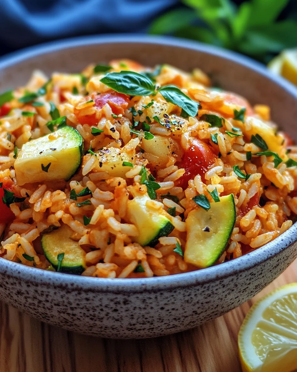 Zucchini-Tomaten-Reis