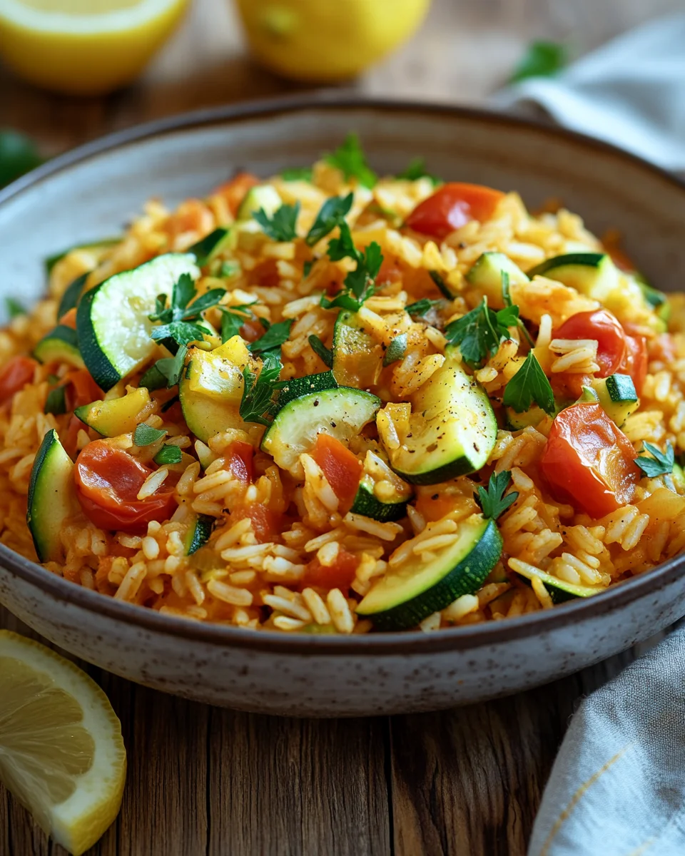 Zucchini-Tomaten-Reis